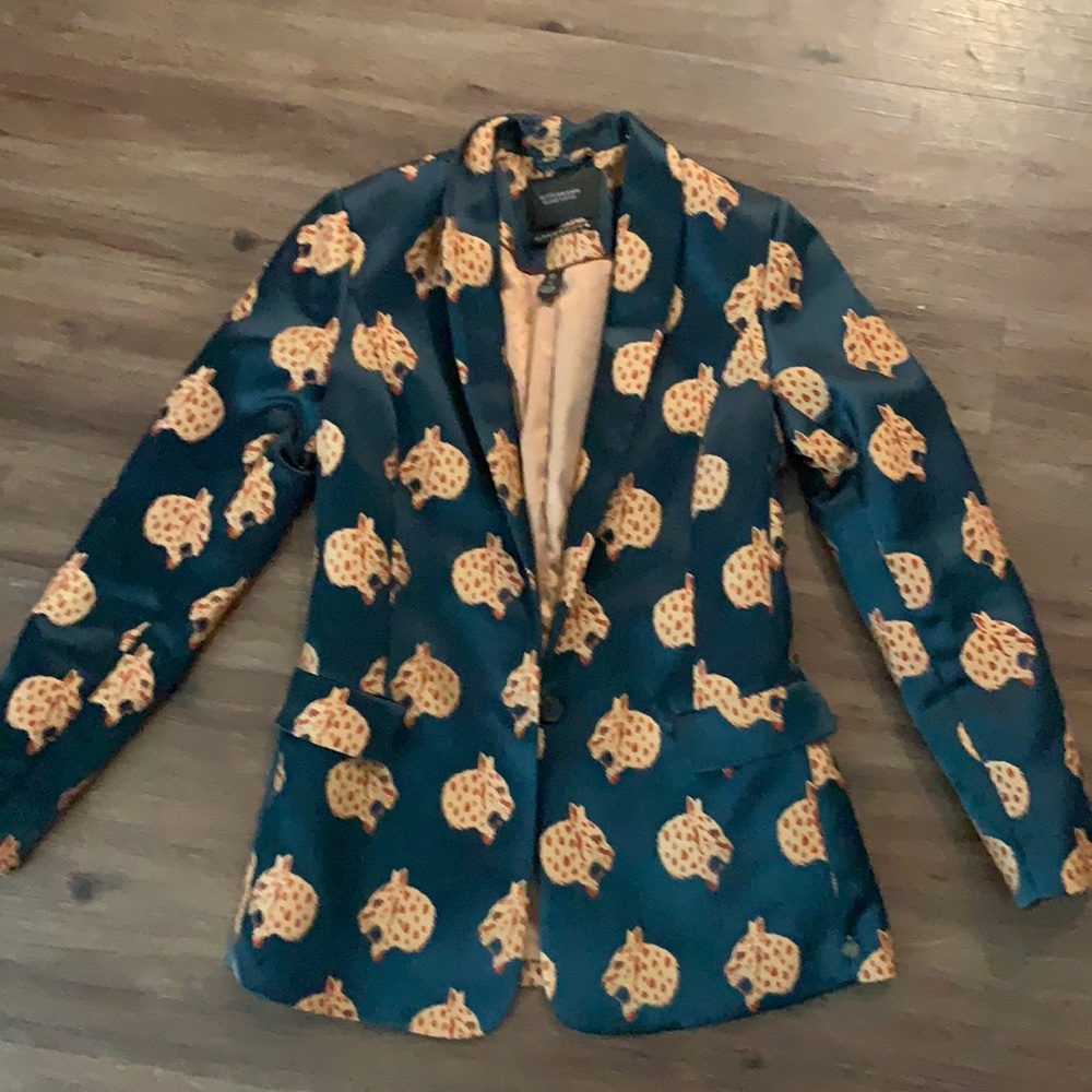 Scotch & Soda Jacquard Leopard Print Jacket